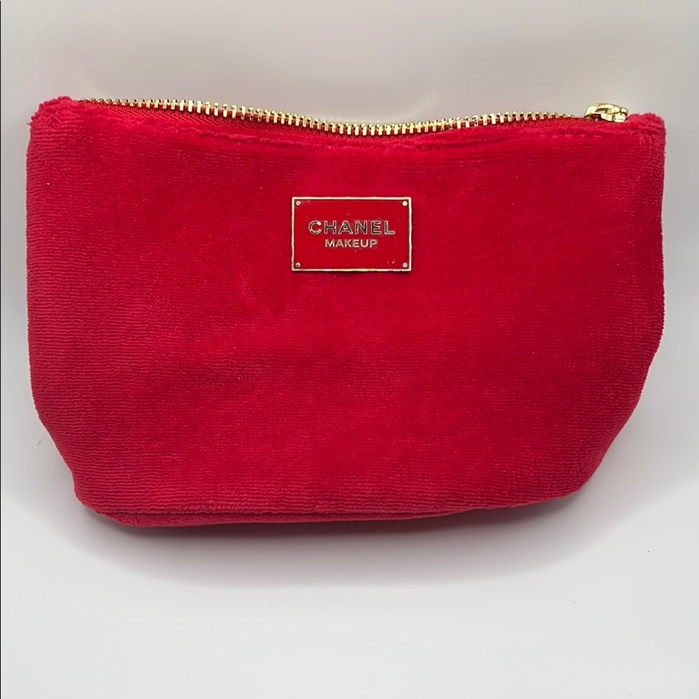 NEW Chanel Red Makeup Bag